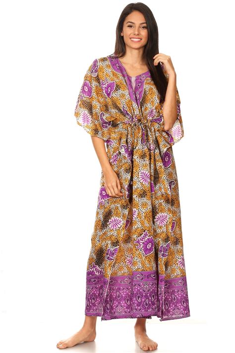 Premiere Fashion Caftan Dresses For Women V Neck Long Kaftan Cover Up Summer Maxi Dress