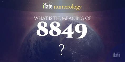 The Meaning of the Number 8849