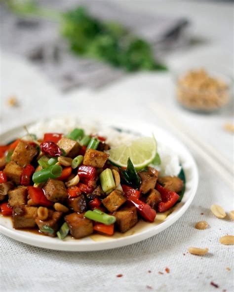 Vegan Kung Pao S Tofu Surov Dc Rka Vegan Recept