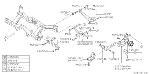 Subaru Legacy Flange Bolt C0U4 Suspension Brakes REAR 901000258