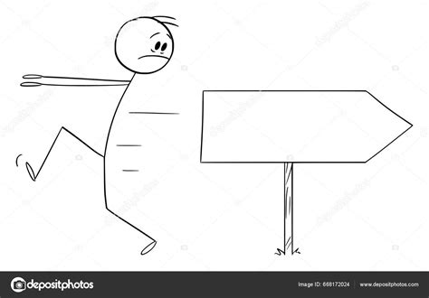 Stick Figure Running Away