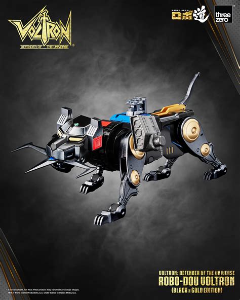 News E Anteprime Threezero Voltron Golion Black X Gold Edition