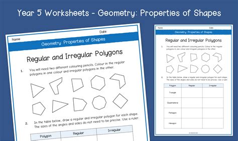 Regular And Irregular Polygons Worksheet