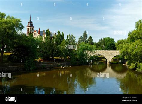 Stratford Ontario Canada View Of Lake Victoria And Part Of Perth County