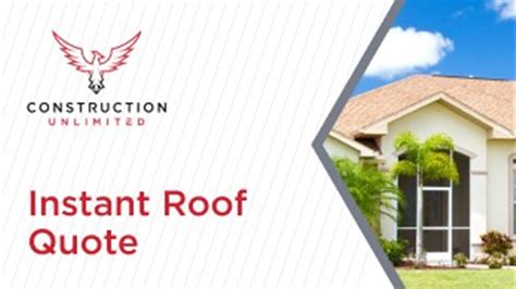 Get Your Instant Roof Quote Today!