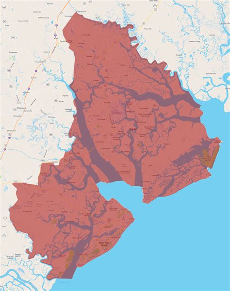 Beaufort County Map