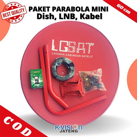 Odu Parabola Mini Dish Cm Plus Lnb Dan Kabel M Lazada Indonesia