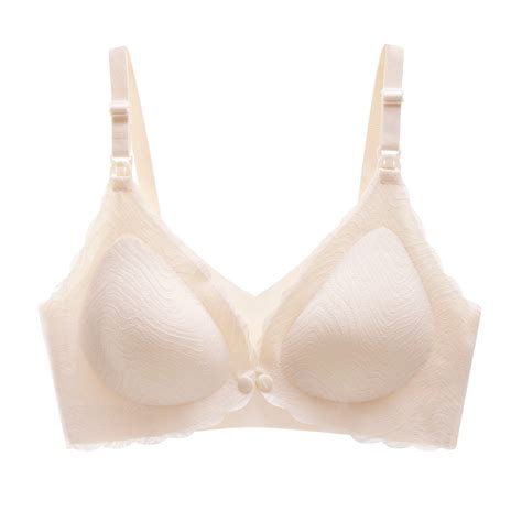 Sobgg25 Maternity Intimate Womens Bra Wireless Maternity Seamless Front Buckle Breastfeeding