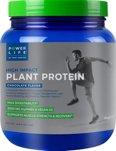 Buy Powerlife Tony Horton High Impact Protein Powder With 3000 Mg Of Hmb Based No Sugar Added