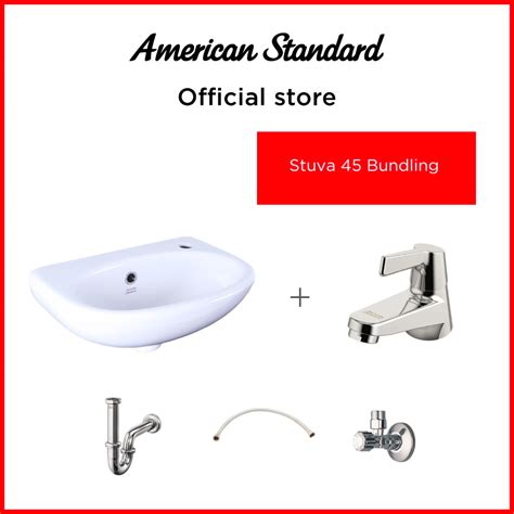 Jual American Standard Wastafel Stuva 45 Lava Bundling Set Shopee