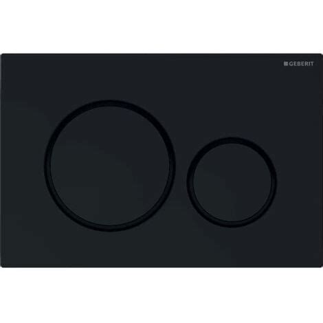 Geberit Sigma Plaque De D Clenchement Double Touche Noir Brillant