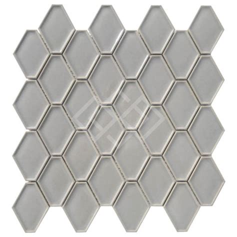 Enzo Tile Millennium Porcelain Diamond Mosaic Tile Flint