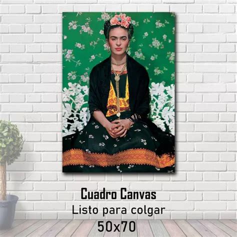 Cuadro Decorativo Canvas 50x70 Cm Frida Kahlo 01 Cuotas sin interés