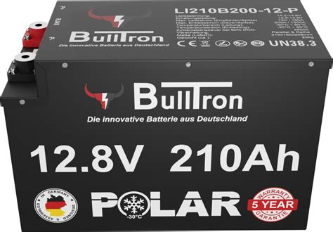 210Ah BullTron Polar LiFePO4 12 8V Akku Mit Smart BMS Bluetooth App