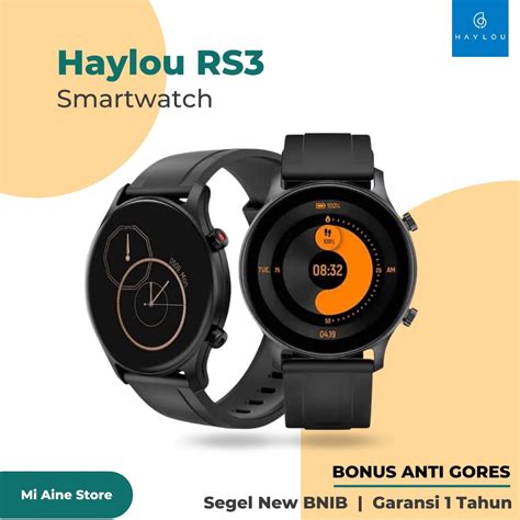 Jual Haylou RS3 LS04 SmartWatch GPS AMOLED Display SpO2 WaterProof