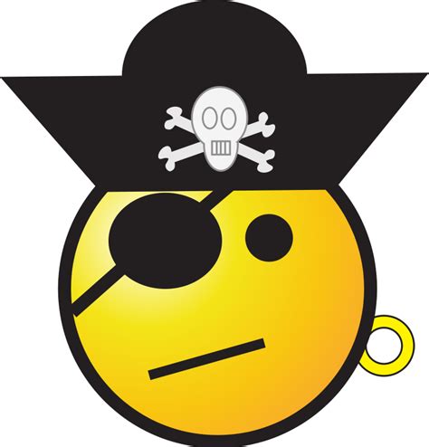 clipart pirate eye patch | Pirate clip art, Free clip art, Smiley