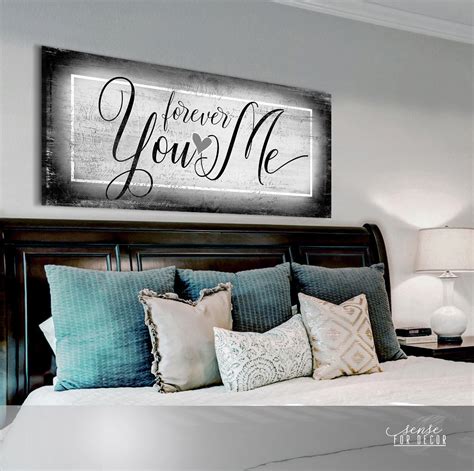 Couples Wall Art Forever You And Me Wood Frame Ready To Hang Sense