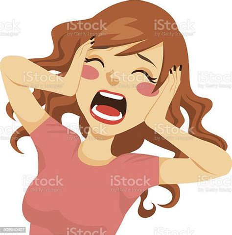 Desperate Screaming 女性 叫ぶのベクターアート素材や画像を多数ご用意 叫ぶ 悲鳴を上げる 女性 Istock