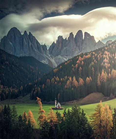 Dolomiti Church Pyrography By Max Rive Fine Art America