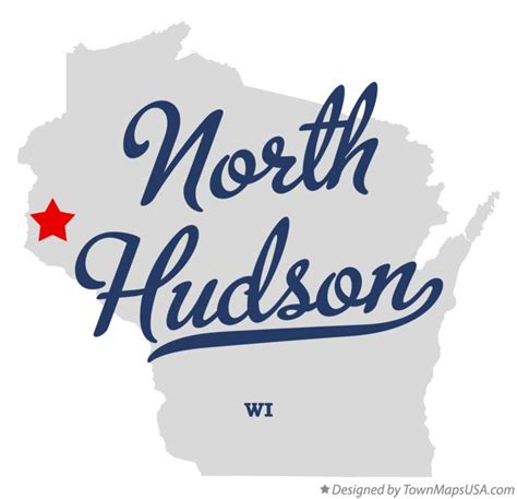 Map of North Hudson, WI, Wisconsin