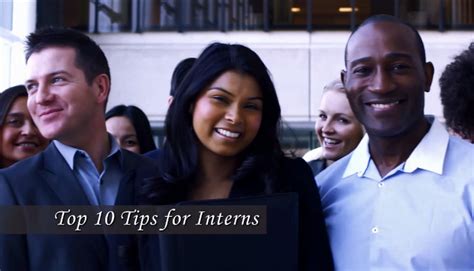 Top Ten Tips For A Successful Internship