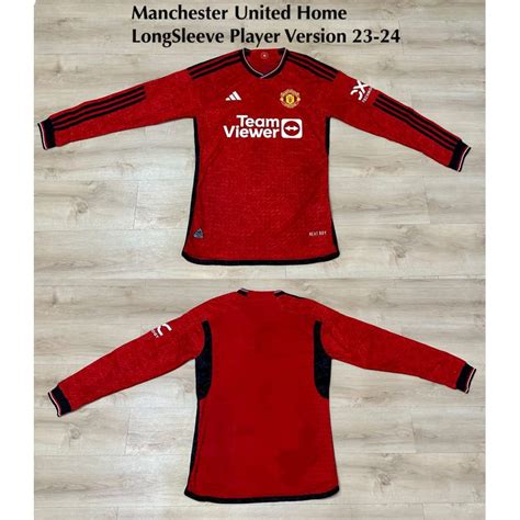 Jual Jersey Bola Grade Ori Manchester United Mu Home Long Sleeve Lengan