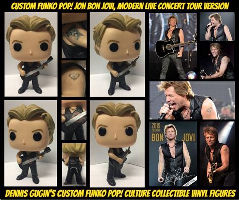 Custom Funko Pop Vinyl Figure Singer Jon Bon Jovi Modern Concert