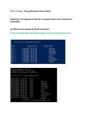 Lab Using Windows PowerShell Pdf 2 2 1 11 Lab Using Windows