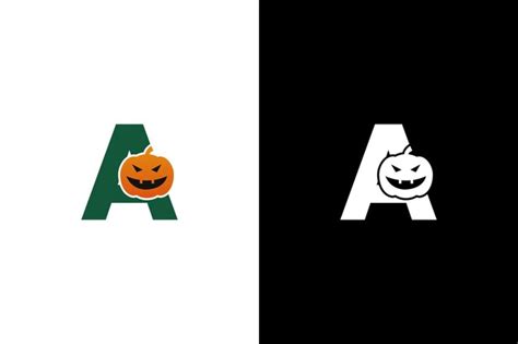 Premium Vector | Initial a halloween logo halloween letter a logo or ...