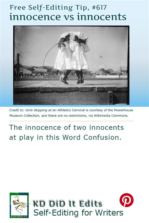 Word Confusion Innocence Versus Innocents • Kd Did It