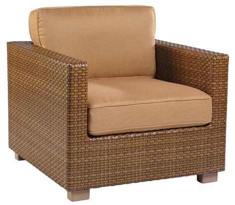 WhiteCraft by Woodard Sedona Wicker Lounge Chair - Replacement Cushion - Wicker Lounge Chairs ...