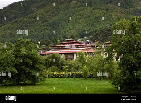 Bhutan Thimpu National Assembly Building Home Of Bhutanese Parliament