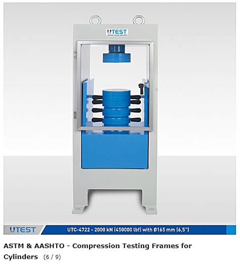 Astm Aashto Compression Testing Frames For Cylinders Utc