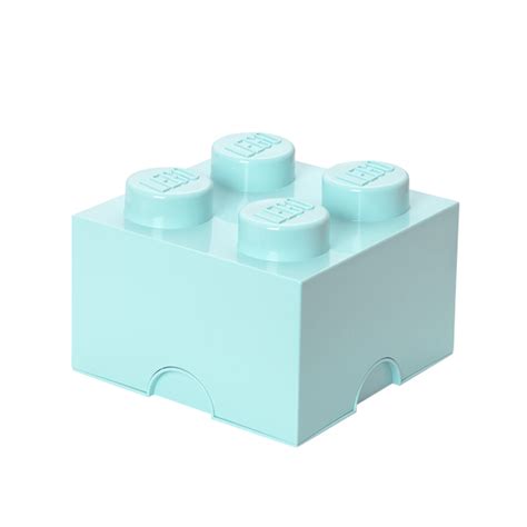 Room Copenhagen Contenitore Lego Storage Brick 4 Aqua Finnish Design