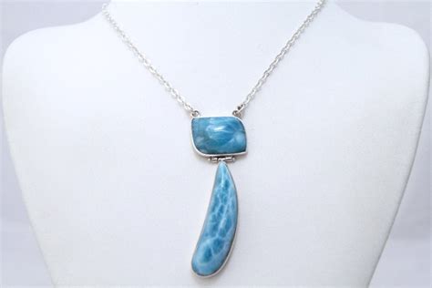 Larimar Necklace Larimar Jewelry for Women Atlantis Necklace