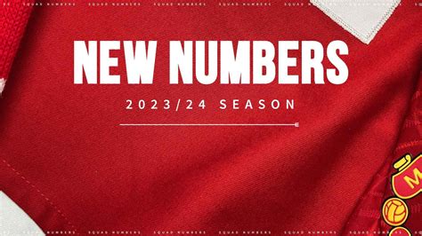 Squad numbers confirmed for new signings : r/MUFCfootball