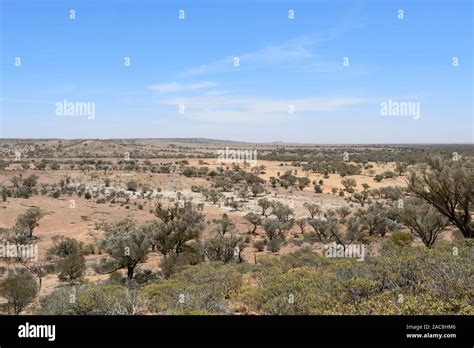 View Of The Arid Landscape In Sturt National Park Near Tibooburra New South Wales Nsw