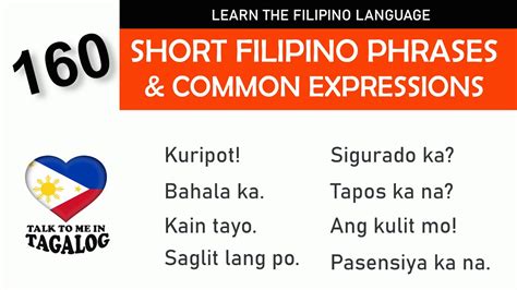 Useful Tagalog Phrases Common Expressions Learn The Filipino