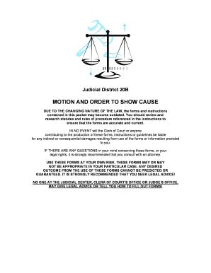 Fillable Online Nccourts Motion And Order To Show Cause Doc Nccourts