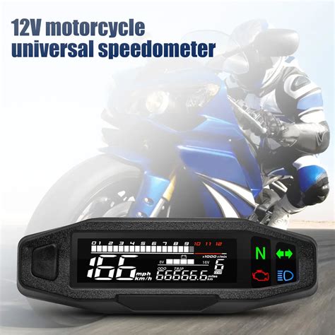 Compteur De Vitesse Num Rique Universel Pour Moto LCD Odomcirculation