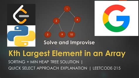 Kth Largest Element In An Array Heap Sort Python Solution