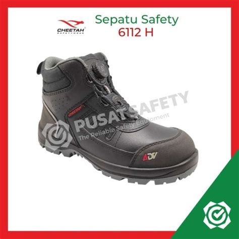 Promo Sepatu Kerja Safety Cheetah Jubatus Hitam H Diskon Di