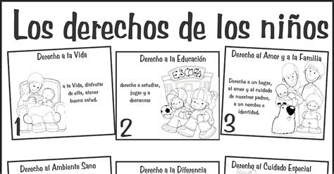 Dibujos para Colorear sobre los Derechos de los Niños Una Forma