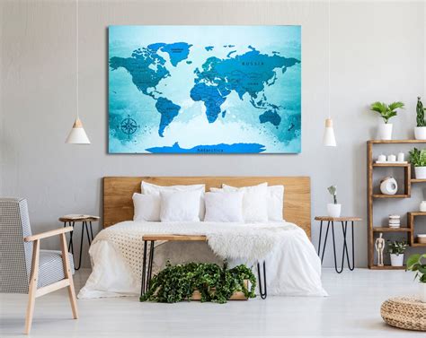 World Maps World Maps Canvas World Maps Wall Art World Maps - Etsy