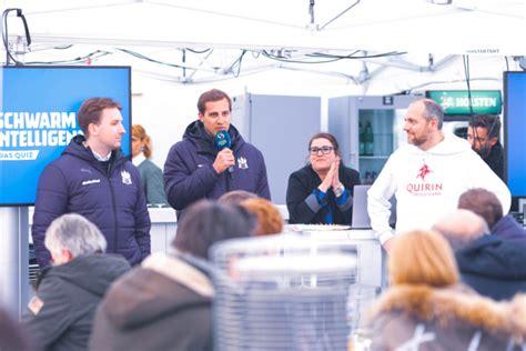 HSVH Profis Quizzen Mit Partnern Bei Der Quirin Privatbank Handball