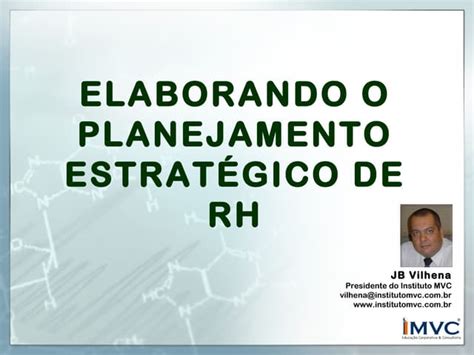 Elaborando O Planejamento Estratégico De Rh Ppt