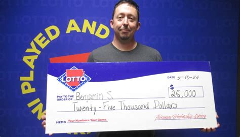 Arkansas Man Claims 25000 Lotto Prize