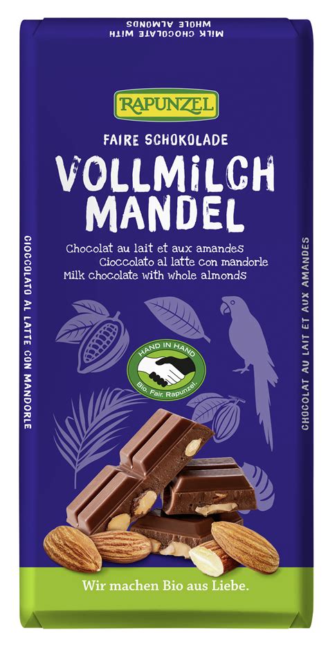 Vollmilch Schokolade Mit Ganzen Mandeln 200g Vollmilch Schokolade