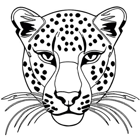 Leopard Outline Coloring Page Lulu Pages