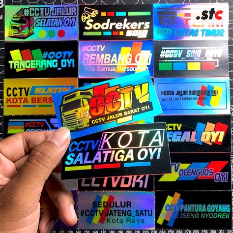 Jual Isi Stiker Sticker Hologram Cctv Truk Stiker Truk Oleng